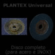 Disco de láminas PLANTEX Universal con rosca M14 - disco completo para acero e INOX